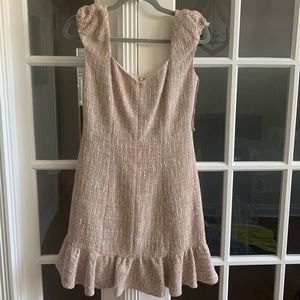 Rebecca Taylor Tweed Pink Mini Dress